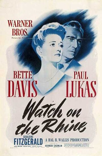 فيلم Watch on the Rhine 1943 مترجم